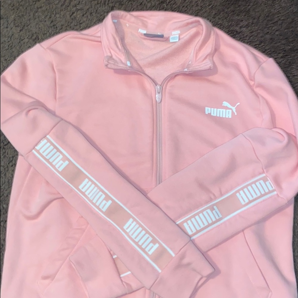 Pink Zip up sweater